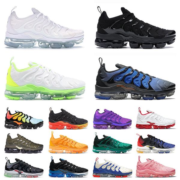 

tn plus running shoes tns men women triple black royal air vapor max flyknit off knicks vibes vapormax white dary blue airmax sports sneaker