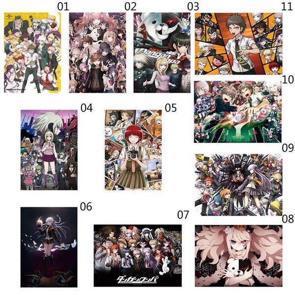 

paintings japan anime danganronpa: trigger happy silk poster classic japanese home decor retro wall art room