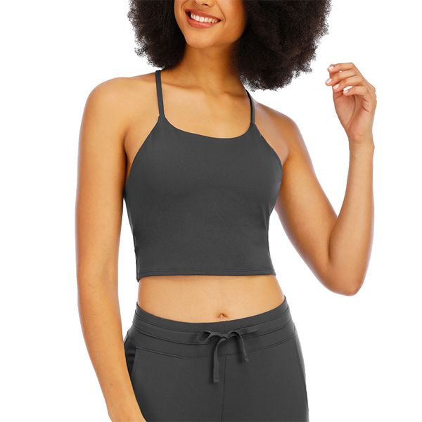 

Strappy Sports Bra for Women Sexy Crisscross Back Yoga Bra with Removable Cups Padded, White