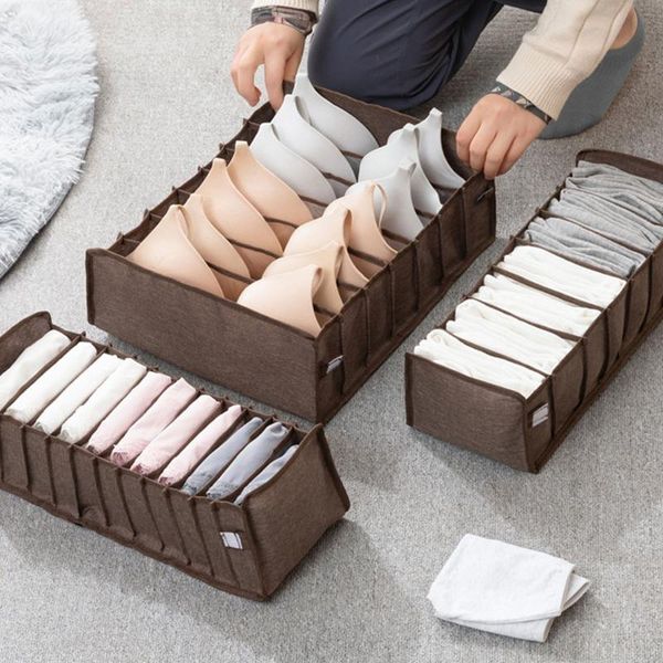

storage drawers underwear panties socks box foldable household clothes wardrobe drawer sorting organizer bra g3