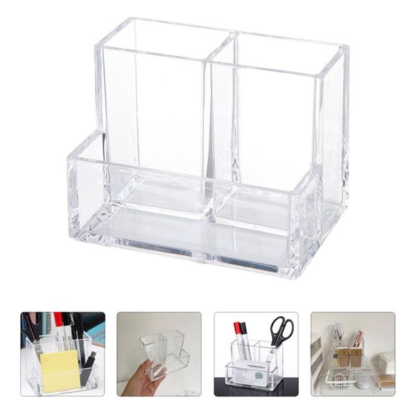 

storage bottles & jars 1pc stationery container deskbox office table case