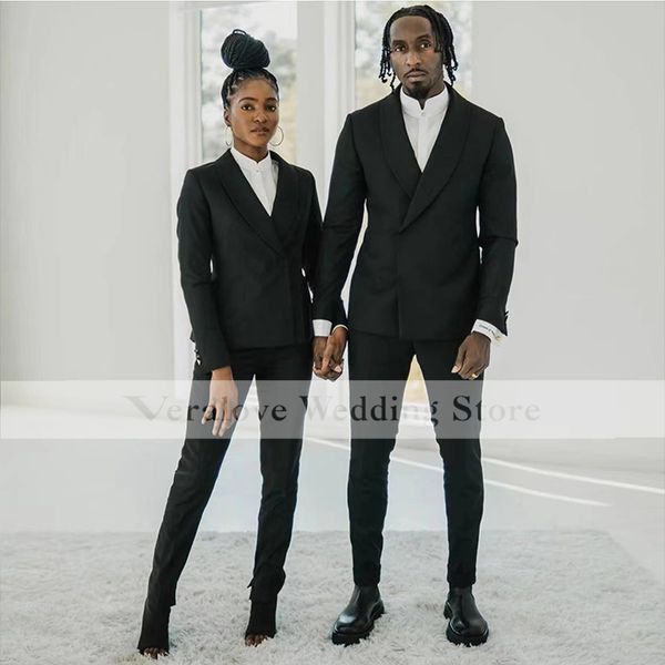 

traje de novio para boda 2022 black groom tuxedos men suit one button morning suits 2 pieces (jacket+pants)black men party wear, Black;gray