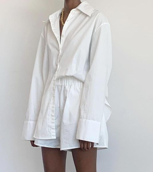

women's tracksuits summer 2021 loung wear tracksuit women shorts set long sleeve shirt and loose high waisted mini two piece, Gray