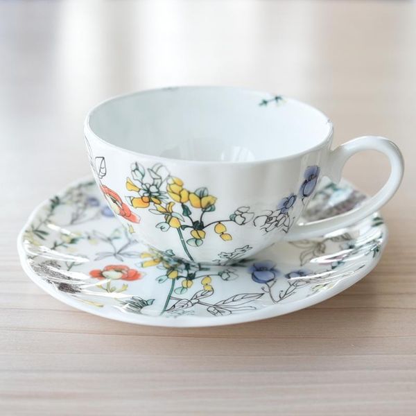 

cups & saucers european bone china coffee cup creative luxury espresso simple porcelain gift afternoon tea da60byd