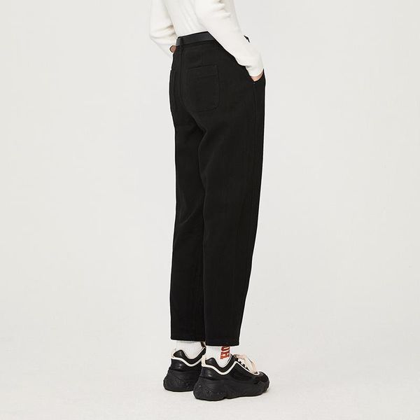 

casual pants women 2021 black slimming wild harem tide ins ladies trousers pure cotton women's & capris, Black;white