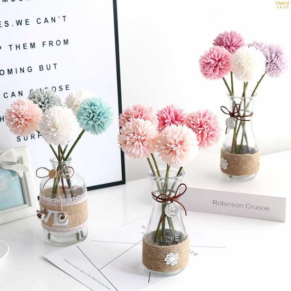 

decorative flowers & wreaths 1pcs artificial hyacinth dandelion home decoration wedding simulation e7