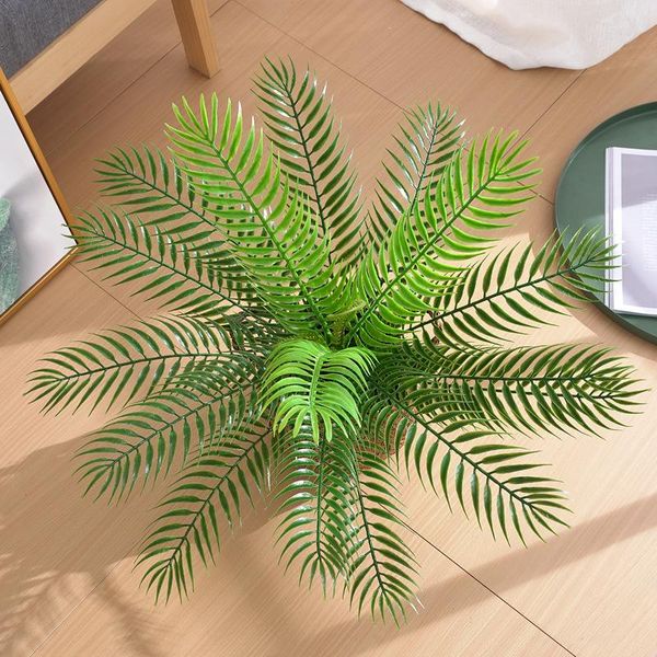 

decorative flowers & wreaths 60cm artificial plants fern grass home decor garden aesthetic room bonsai palm leaf plante artificielle decorat