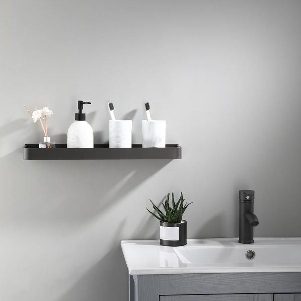 

hooks & rails bathroom storage rack space aluminum wall mounted kitchen for spice shampo conditioner home decor