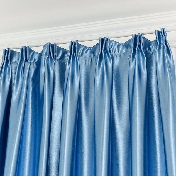 

modern solid silk blackout curtains for the bedroom curtain living room drapes