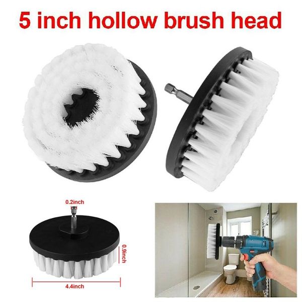 

car sponge universal 5in electric drill brush for carpet leather&upholstery cleaning attachment glass tool