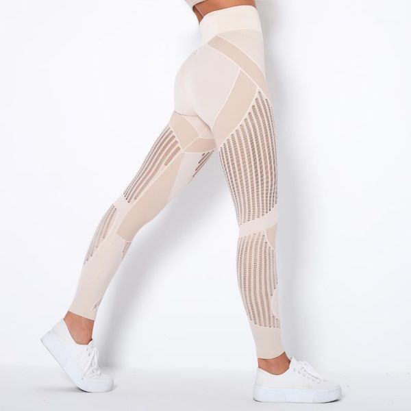 

yoga outfit leggings for fitness pants seamless high-waisted tights gym clothing women mesh women's clothes