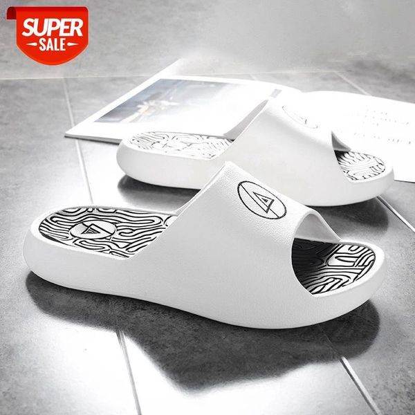 

weh slippers men summer 2020 trending new slippers men slides men sandals house rubber slippers home shower white #yj9c, Black