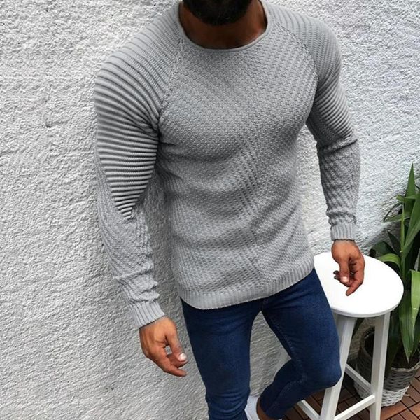 

men's sweaters men sweater round neck solid color knitted long sleeve male pullovers autumn spring, White;black