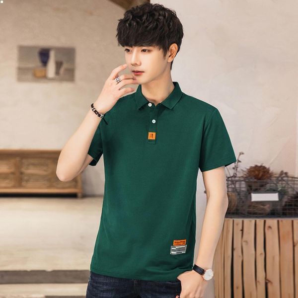 

short sleeve designers mens polo t shirt white t shirts black men clothing fitness dress 2021 t-shirt collared camisas de hombre men's, White;black