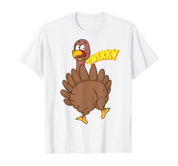 

twerky thanksgiving shirt | funny twerking turkey dance gift, White;black
