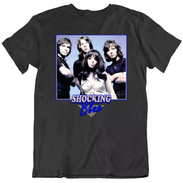 

shocking blue 60s dutch alt rock venus music fan t shirt, White;black