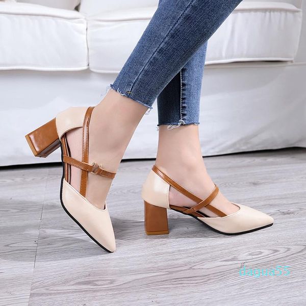 

2021 wild korean version of the small fresh heels, Black