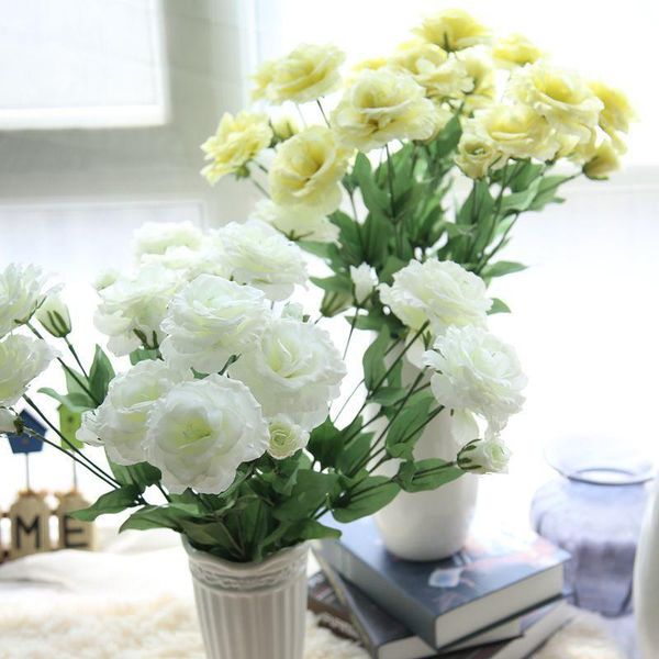 

silk artificial rose flowers home decorations for bridal wedding bouquet el party garden floral decor decorative & wreaths