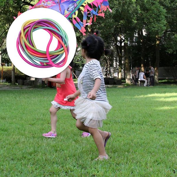 

5pcs kids skipping rope toys students jump elastic band for school outdoor ropes