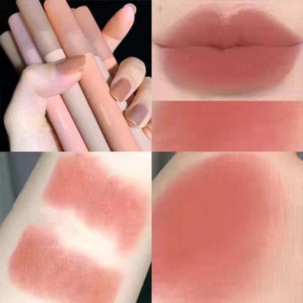 

lip gloss 6 colors matte nude waterproof lasting velvet glaze easy to wear non sticky liquid lipstick makeup cosmetic