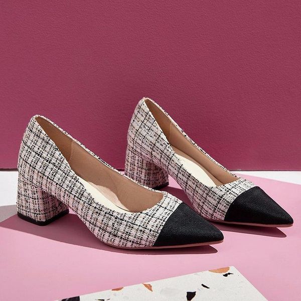 

high heels autumn flocking pointed sandals women's summer shoes women dress, Black
