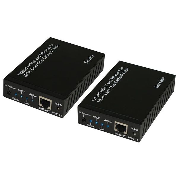 

audio cables & connectors extend hdav and ethernet to 100m over one cat5e/6/7 cable