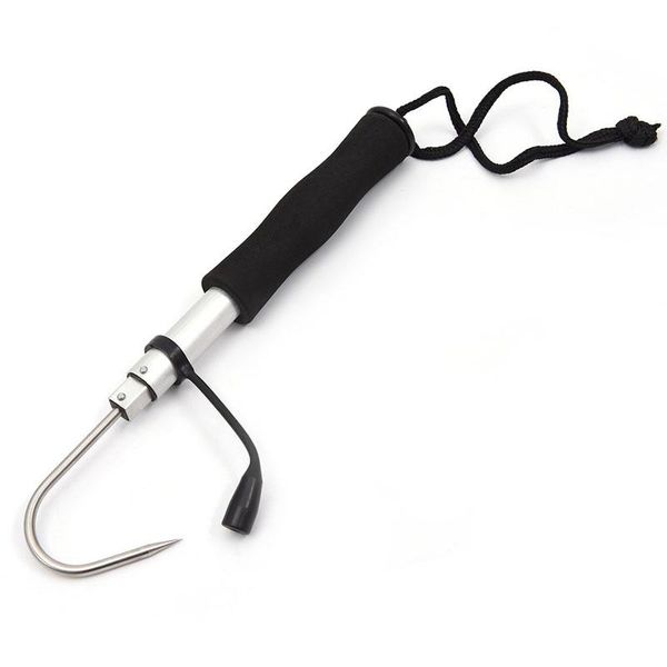 

durable retractable fish gaff ice sea fishing spear hook tackle pesca hooks