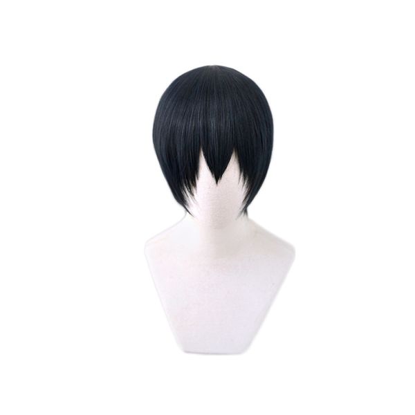 

anime haikyuu tobio kageyama cosplay wig high school volleyball club kageyama tobio short black synthetic costume role play wi