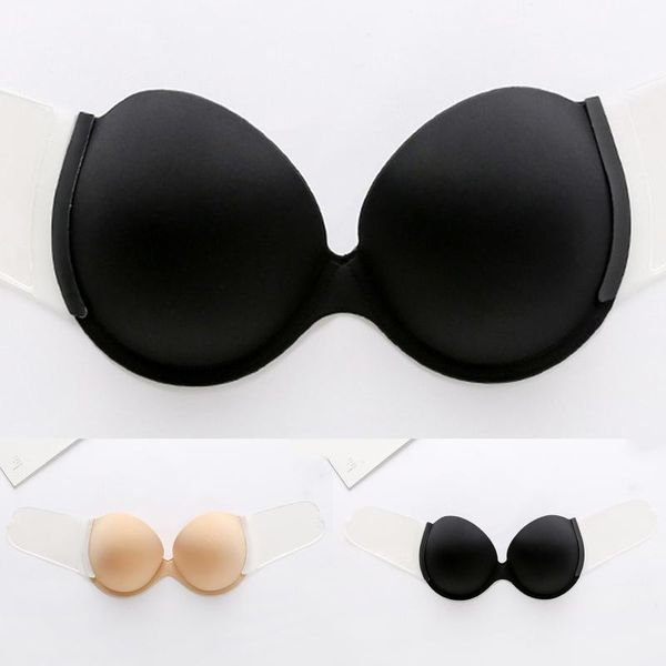 

yoga outfit women deep u changeable flank invisible push up bra underwear with silicone breast patch sticky insert tube corset