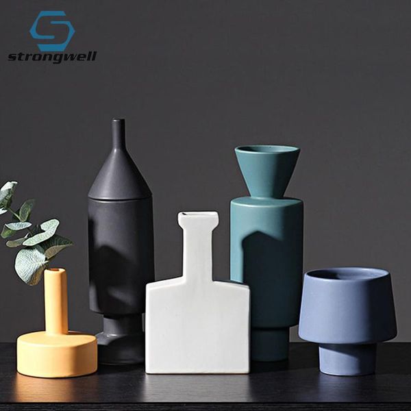 

vases strongwell nordic modern irregular ceramic vase hydroponics home office decoration flower arrangement artware ornament