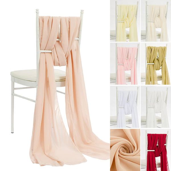 

sashes 5pc 70x300cm chair chiffon for banquet wedding party reception decorations northern europe romance decor