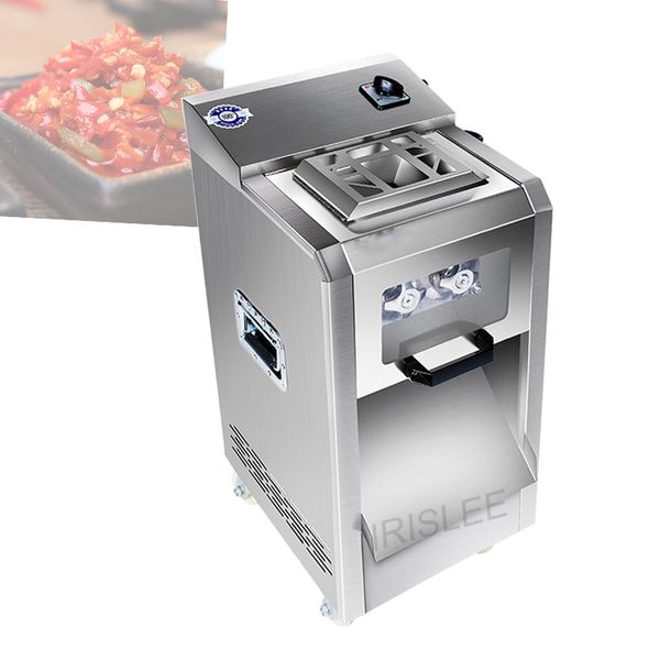 Máquina de fatizador de carne vertical para restaurante cafeteria Hotel Equipamento de processamento de carne para fatiamento comercial Fabricante de cubos de imersão