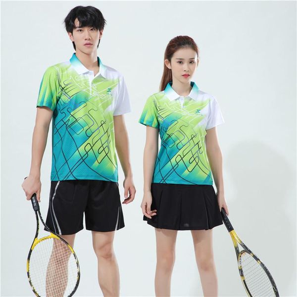 

badminton jacket and shorts suit men's women's summer moisture absorption perspiration fast drying breathable short slee sets