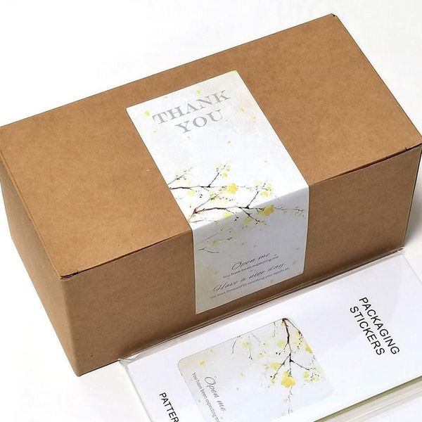 

gift wrap thank you stickers waterproof seal labels packaging for decorate