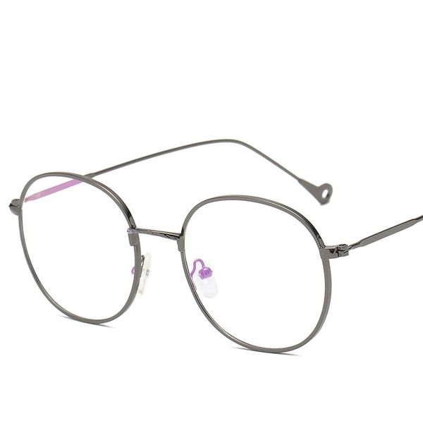 

fashion sunglasses frames 2021 vintage round glasses frame retro female brand designer gafas de sol spectacle plain eye eyeglasses eyewear, Black