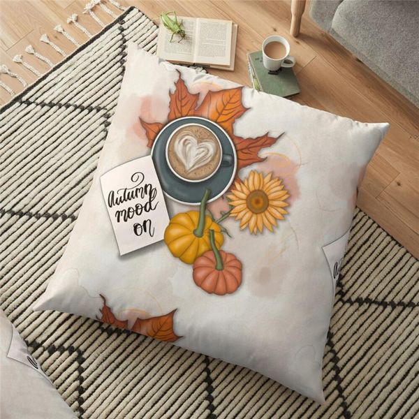 

cushion/decorative pillow 2021 funny backrest fall autumn mood on printed cushion cover halloween 45*45cm throw case decorative for home