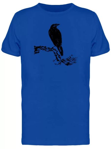 

Cool Grunge Gothic Crow Tee Men's -Image by Shutterstock, White;black