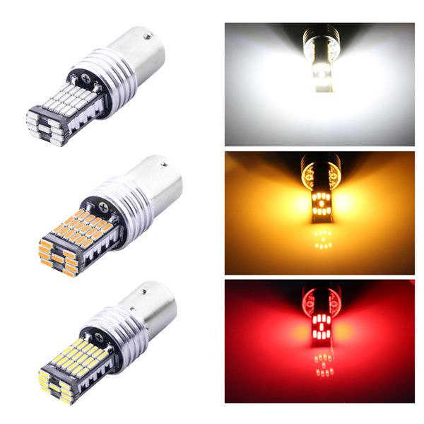 10 Pz/lotto Super Luminoso 1156 1157 4014 45SMD HA CONDOTTO Le Lampadine Per Auto Luci di Direzione Luci Dei Freni Luci di Retromarcia Fanali Posteriori 12V