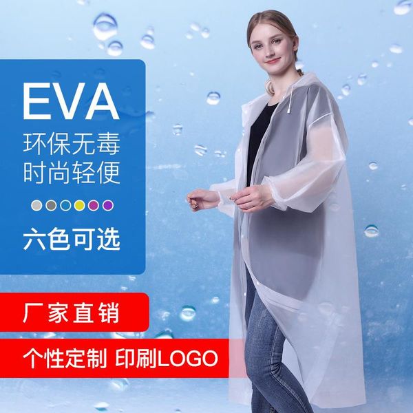 

raincoats thickened non-disposable raincoat factory wholesale outdoor travel one-piece eva stylish and lightweight in stock