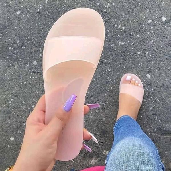 

slippers jelly shoes slides women summer cross bandage neon slipper for 2021 plastic holiday beach, Black