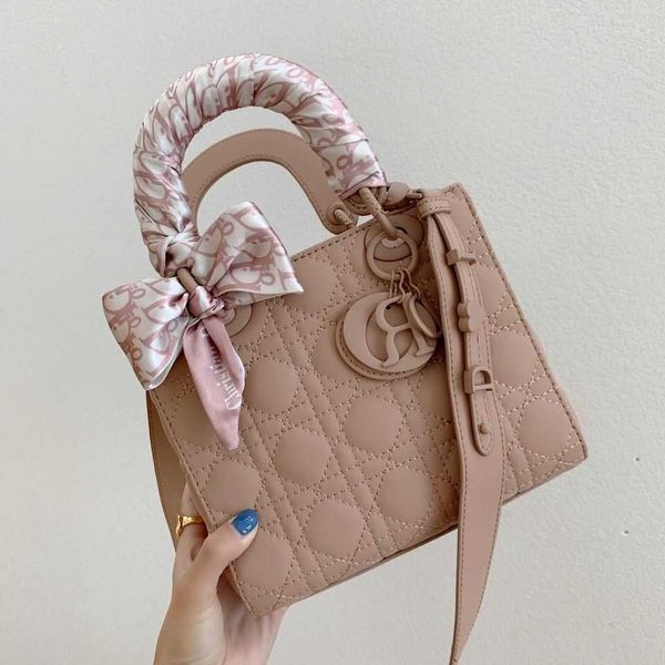 

new style small ck versatile matte three grid four grid portable one shoulder lambskin princess bag crossbody bag ysj