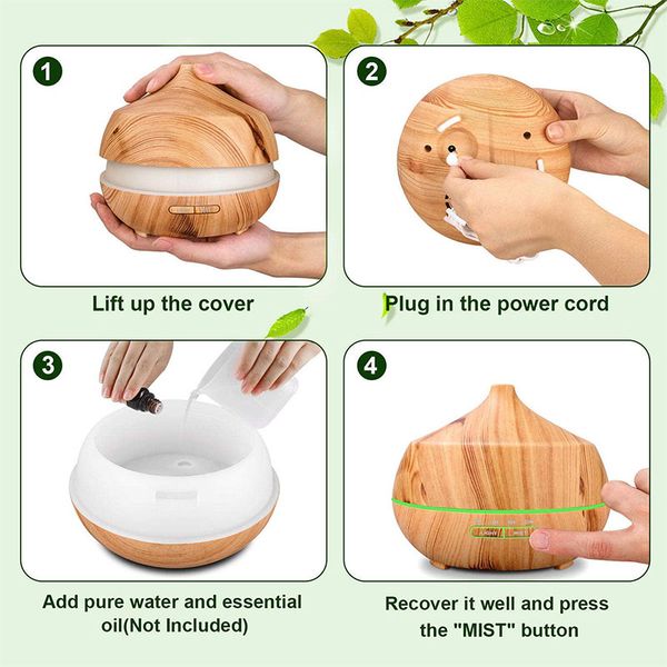 

400ml air essential oil diffuser aroma vaporizer humidifiers