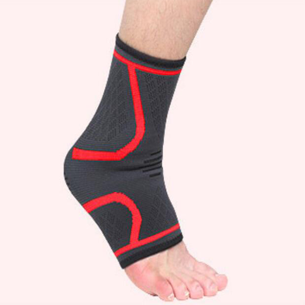 

wholesale adjustable sports compression ankle brace support stabilizer elastic foot wrap for sprained, Blue;black