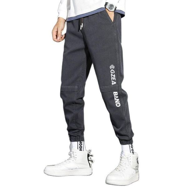 

men's pants men casual pure cotton outdoor tactical military jogging street hip-hop cargo plus size loose, Black