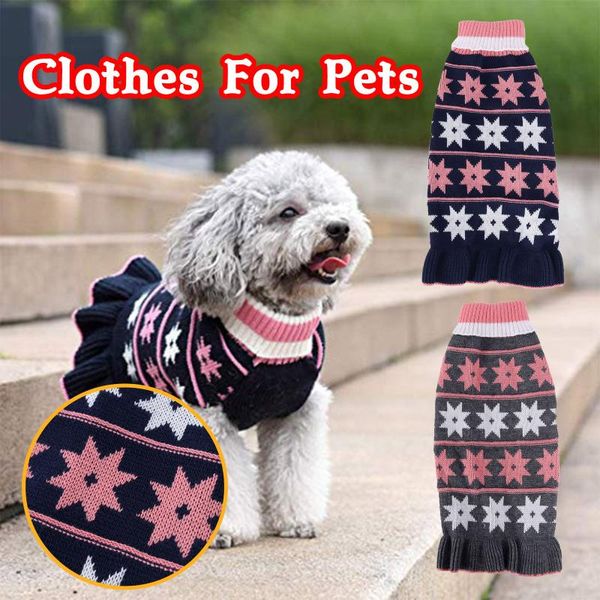 

fashion pet winter warm sweater interval color clothes dog apparel