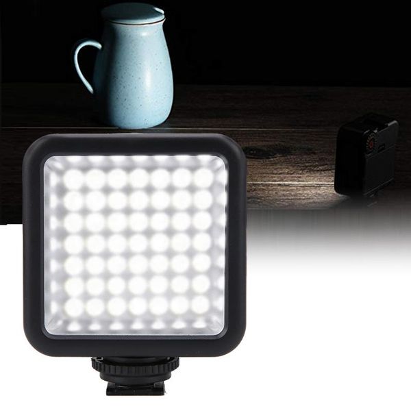 

mini portable dimmable led video light panel on camera fill flash heads