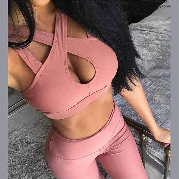 

vest tracksuits yoga women's sports pants set, Gray