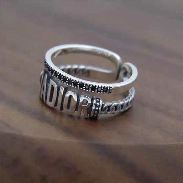 

cluster rings vintage star letter finger ring fashion hollow irregular handmade jewelry for women hip hop adjustable accessories gift, Golden;silver