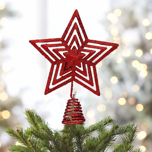 

christmas decorations home decor merry ornaments tree er hollow glitter star decoration indoor xmas supplies