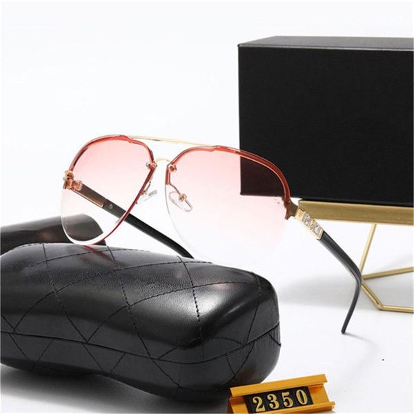 

2021 luxury designer summer style temperament women sunglasses super light uv protection fahion mixed color come with box, White;black